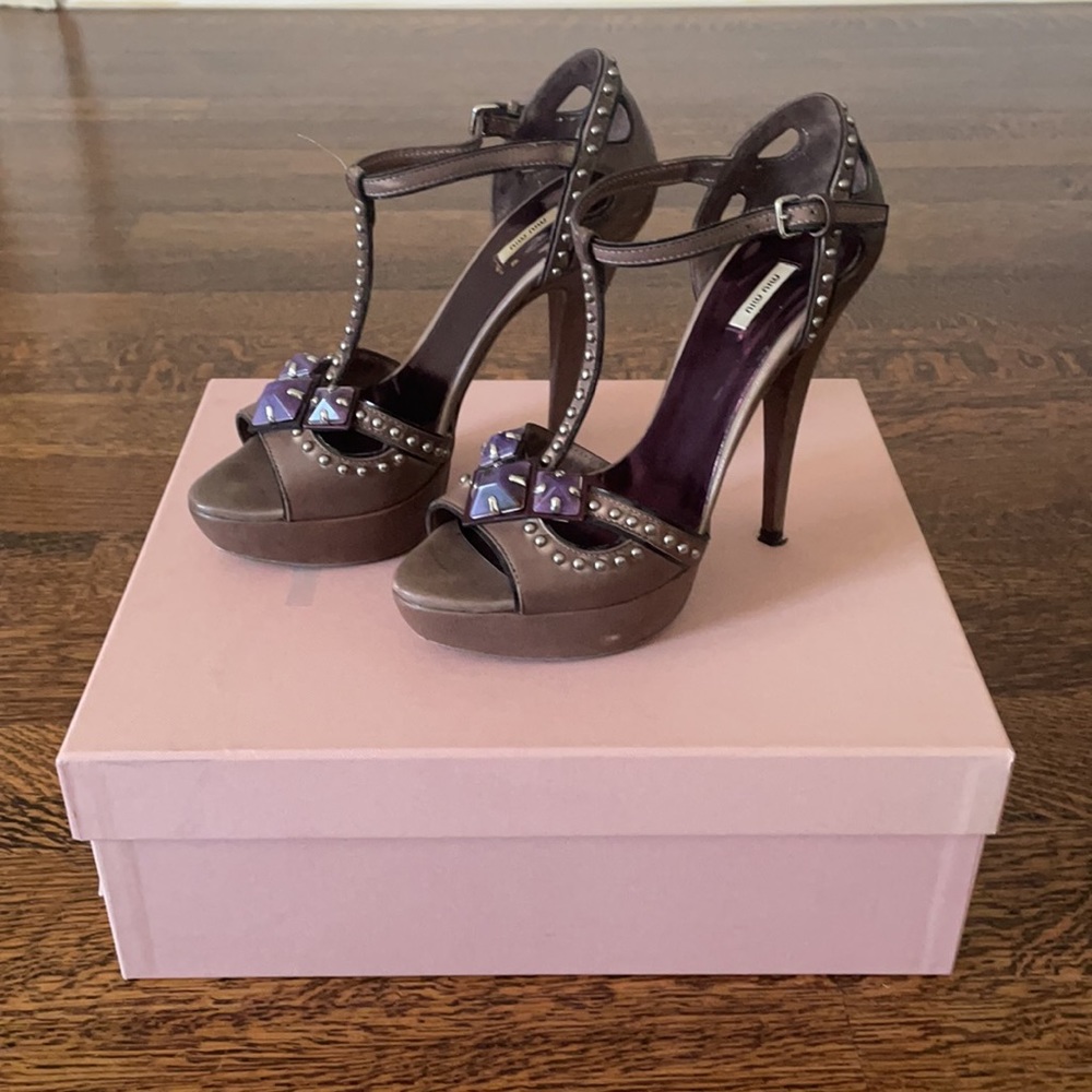 Miu Miu Jeweled Heels